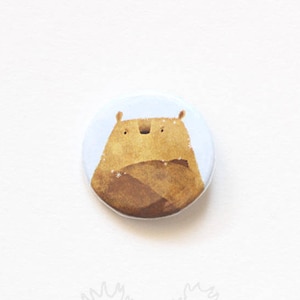 Bear button bear badge bear pin button cute badge cute pin bear pinbacks bear lover gift for friend bear jewelry bear accessories bear pin