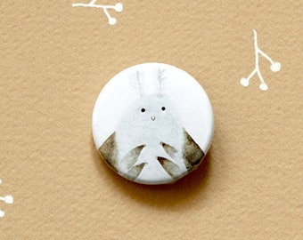 Moth pin Moth badge Moth button Animal button badge Pin Moth jewelry Tukoni moth Moth pinbacks buttons moth cute pin cute button woodland