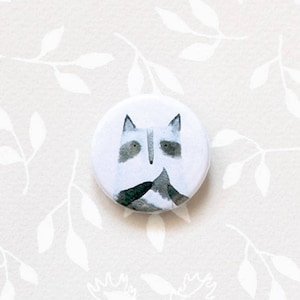 Raccoon pin Animal badge Animal button Pin button badge Pin Raccoon Raccoon brooch Raccoon badge Raccoon jewelry raccoon button badge gift