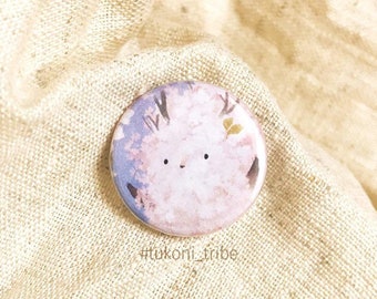 Blossom Tukoni pin badge Flowers pin Blum Tukoni Flower brooch Spring brooch Tree button Cute pin Animal pin Nature pin badge Cherry flower