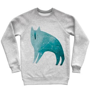 Wolf sweatshirt Consternation clothes Starry wolf jumper Wolf sweater Cosmic sweater Cosmic sweatshirt Wolf Orion sweatshirt Animal clothes