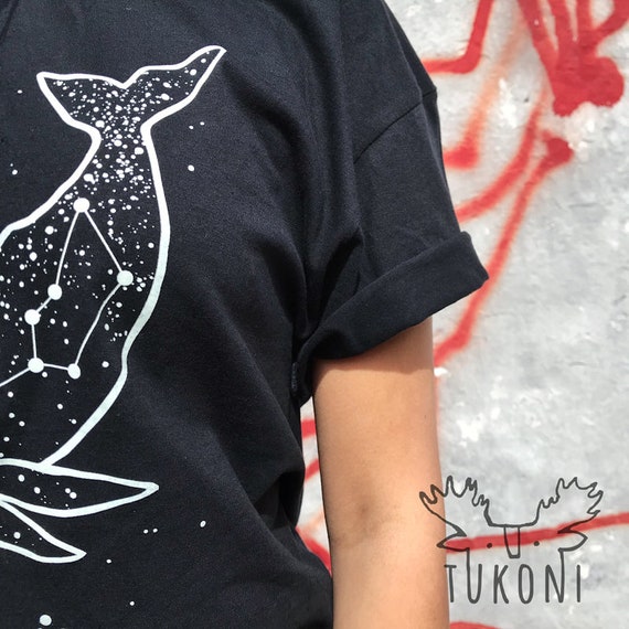 Glowing in Dark T-shirt Whale Constellation Shirt Starry Whale Animal T- shirt Black Shirt Tshirt Whale Constellation Clothing Zodiac Gift - Etsy  Australia