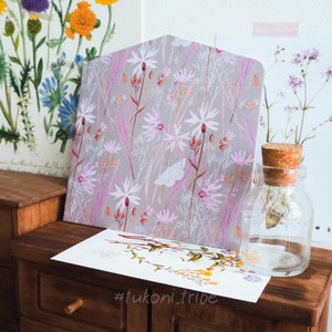 Wildblumen Umschlag Set, Geschenk Umschläge, Hochzeitseinladung Umschläge, Blumen Illustration Druck, Botanisches Briefpapier, Tukoni