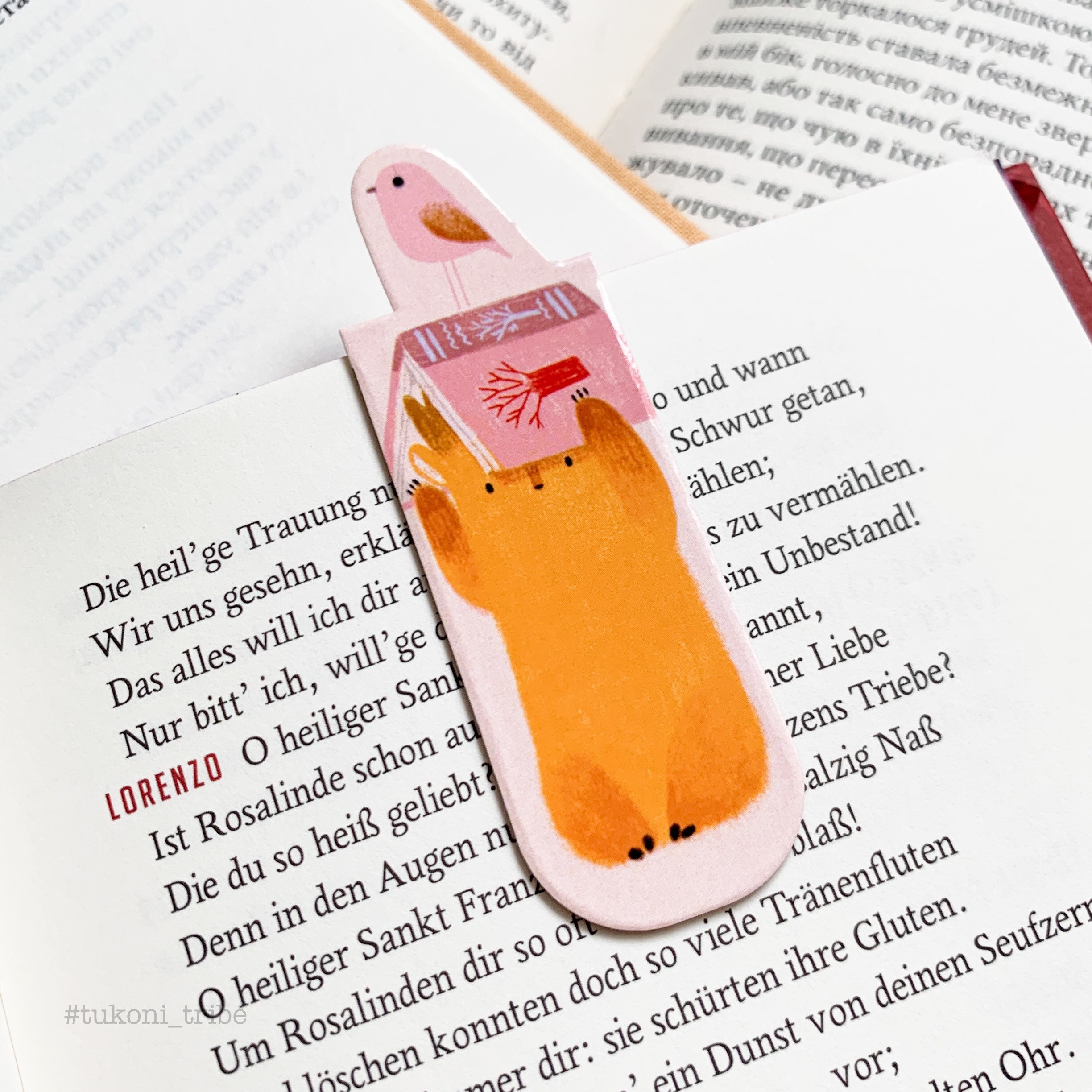 Bookmarks Set of 3 Illustrated Bookmark Cute Etsy Canada