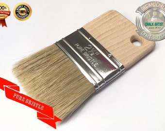 DB2.5 CHALK PAINT pure bristle Glaze Stain FLAT 2.5" 63mm Poly Brush Finishing easy grip tool
