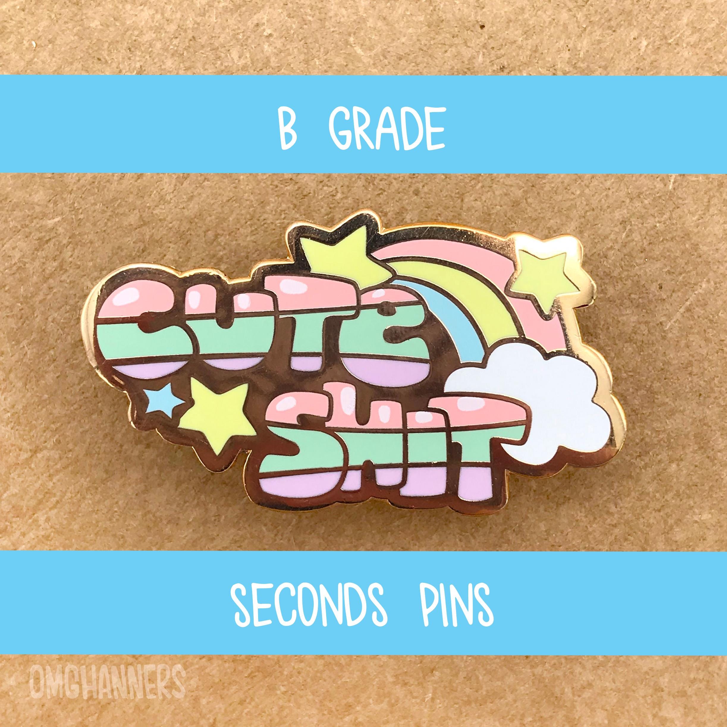 Cute Shit - Hard Enamel Pin - Etsy