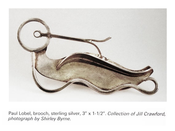 Paul Lobel Duck Brooch Sterling Silver Signed - image 4