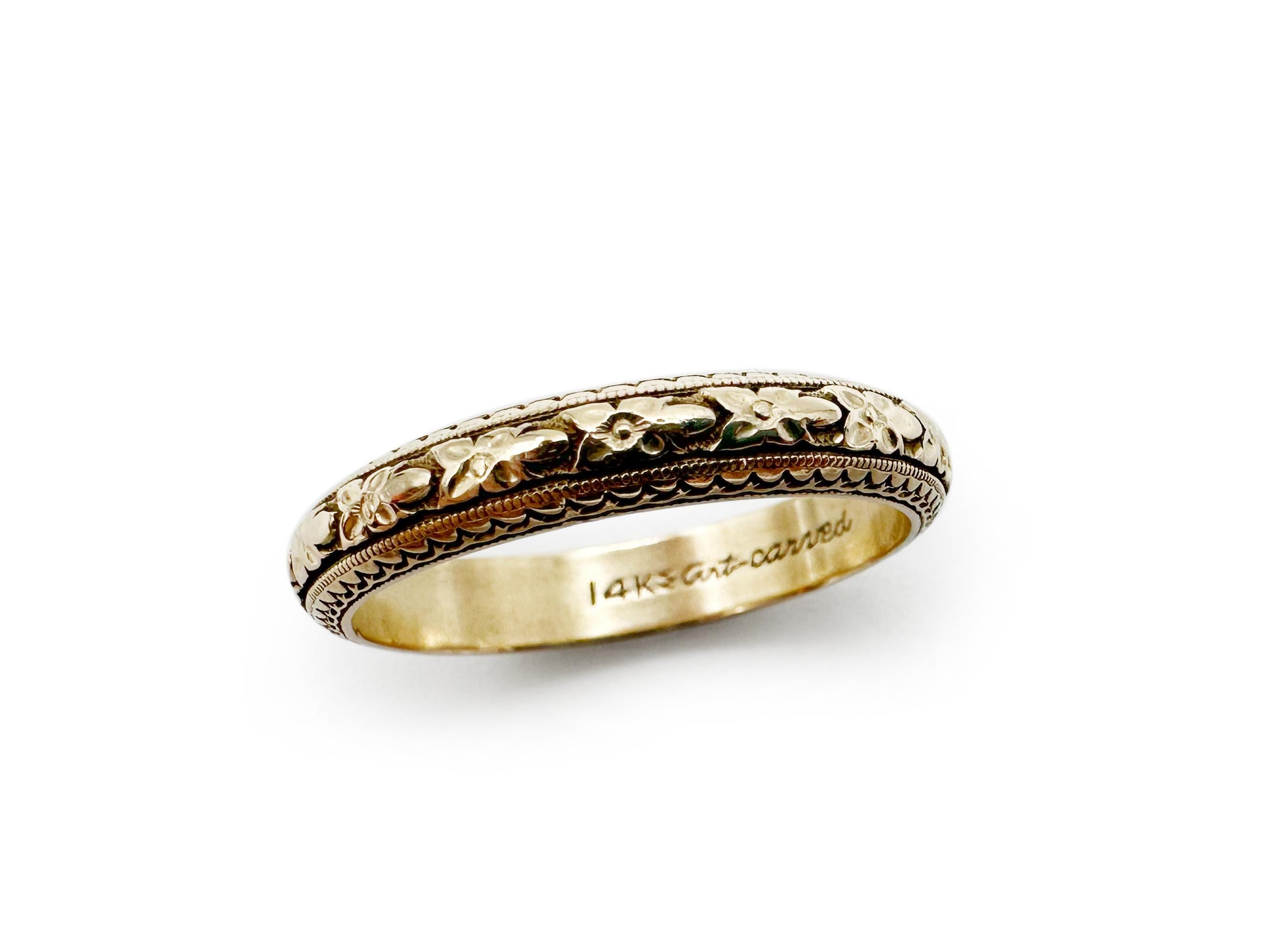 14k artcarved ring - Etsy 日本