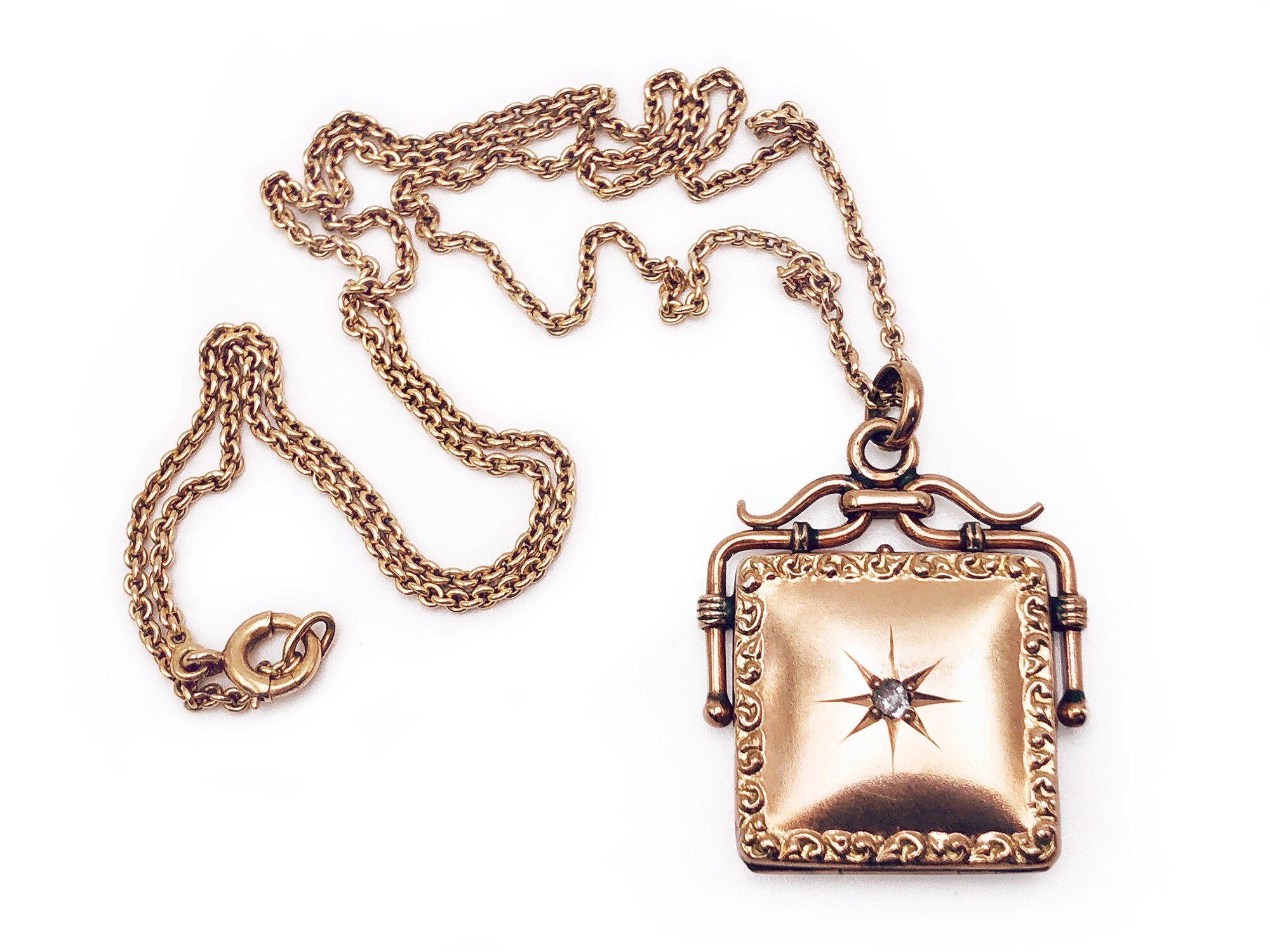 Antique Victorian 14k Rose Gold Locket 