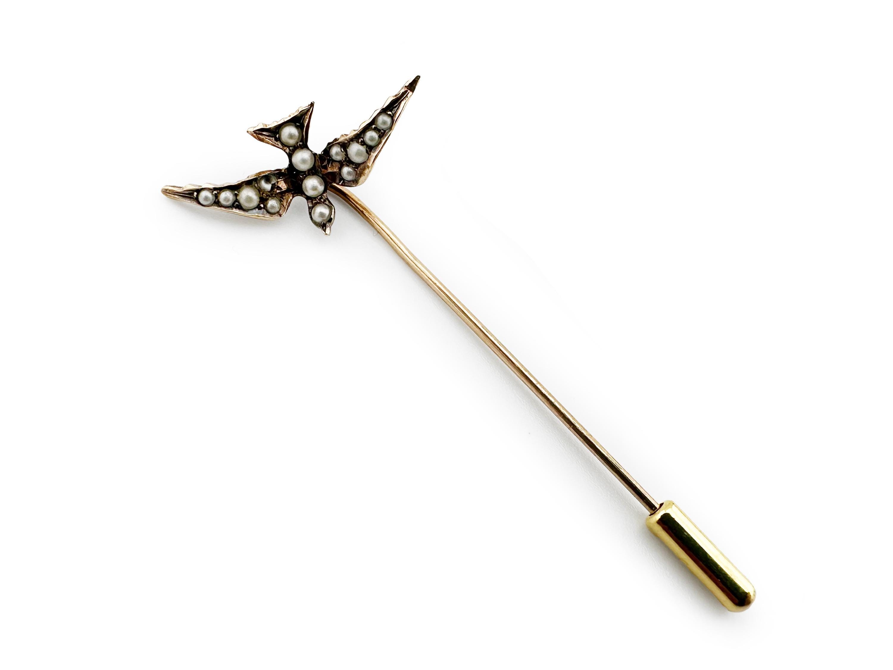 Antique Victorian Pearl Stick Pin - Etsy