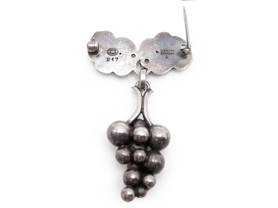  　217　A　ブローチ　グレープ　シルバー　925 Georg Jensen Sterling Brooch Grapes 217A - Etsy