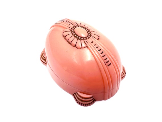 Retro Ring Box Pink Plastic Egg - image 2