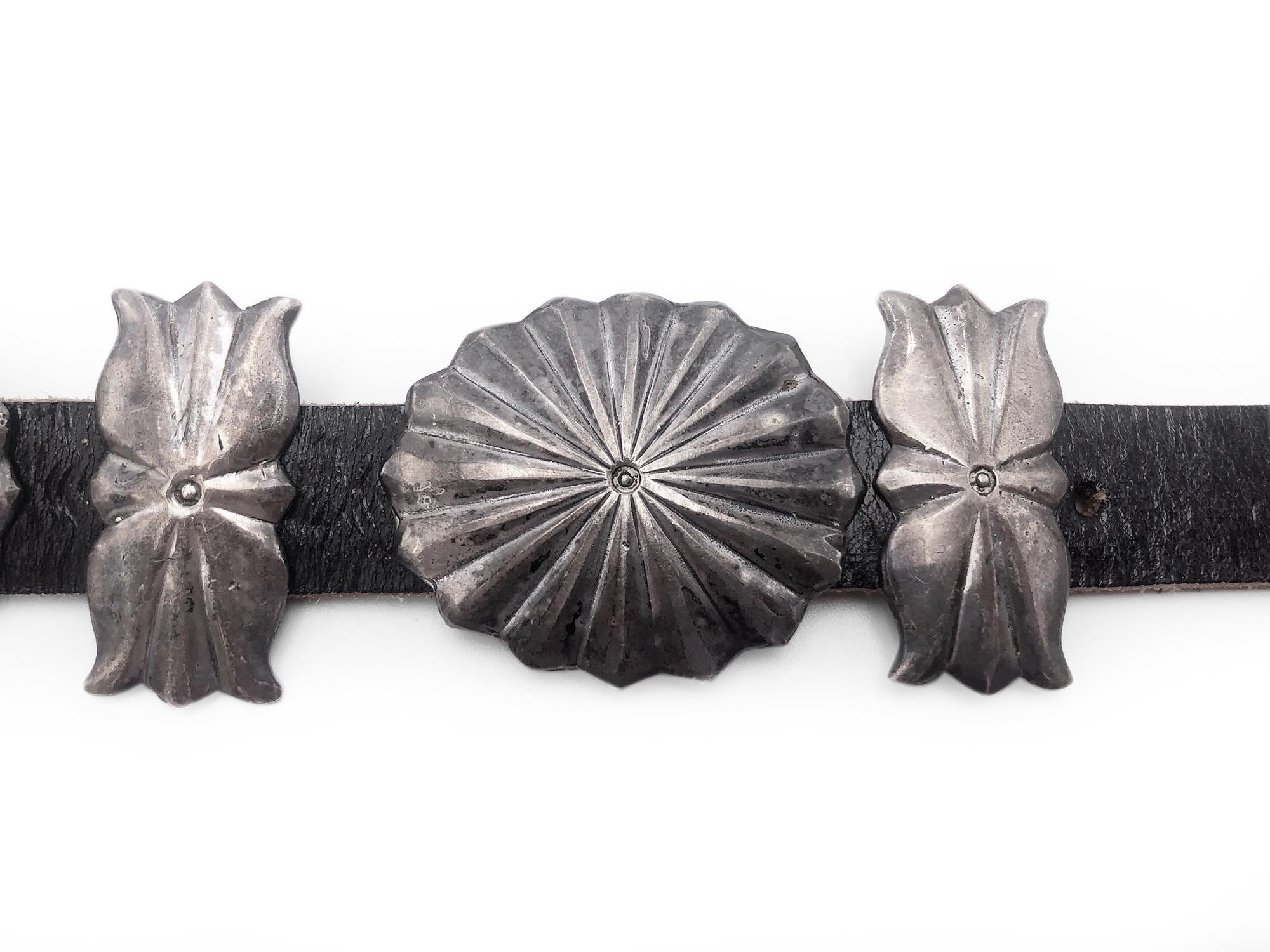 Southwest Gürtelschnalle Vintage Silber - Zinklegierung Mit Emaille Design Für Herren