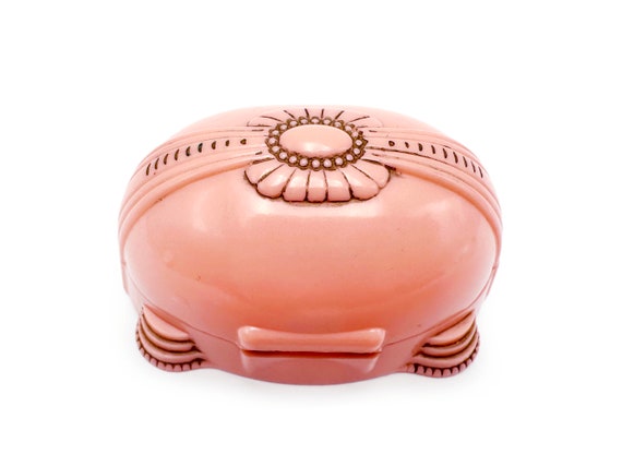 Retro Ring Box Pink Plastic Egg - image 3