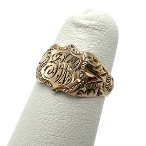 Antique 14k Gold Signet Pinky or Midi Ring