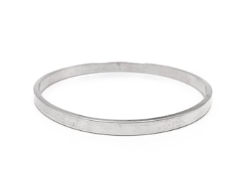 Modernist Sterling Bangle Alfred Karram Elegant Simplicity 20g 2 5/8" Diameter