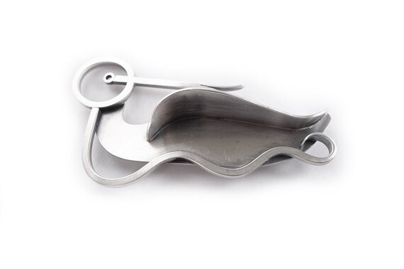 Paul Lobel Duck Brooch Sterling Silver Signed - image 3