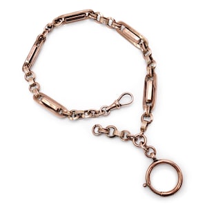 Antique 9k Rose Gold Watch Chain
