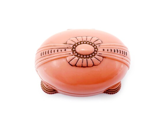 Retro Ring Box Pink Plastic Egg - image 4