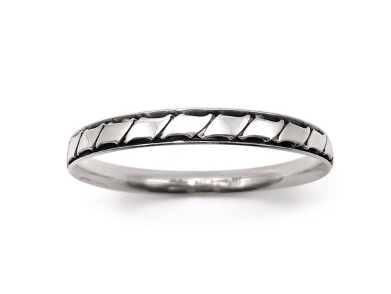 Hans Hansen Sterling Silver Bangle 201 Denmark