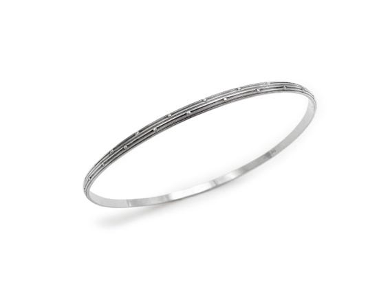 Sterling Silver Felch Co Bangle Slim Pair - image 2
