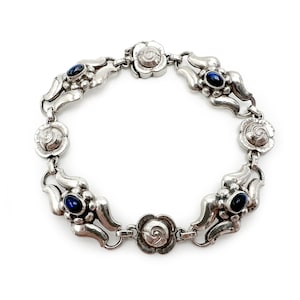 Early Georg Jensen #18 Bracelet with Labradorite