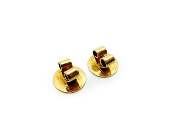Pair 18k Yellow Gold Earring Backs