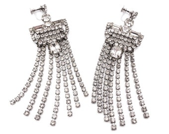 Lustern Rhinestone Shoulder Duster Earrings