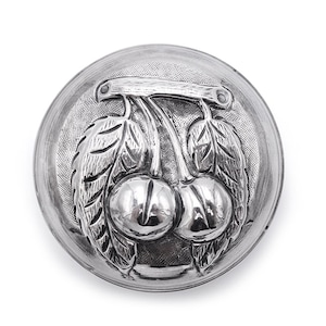 Trinket Box 900 Silver Repousse Cherries