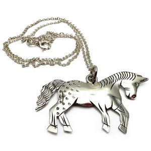 Southwest Appaloosa Horse Sterling Silver Pendant and Chain