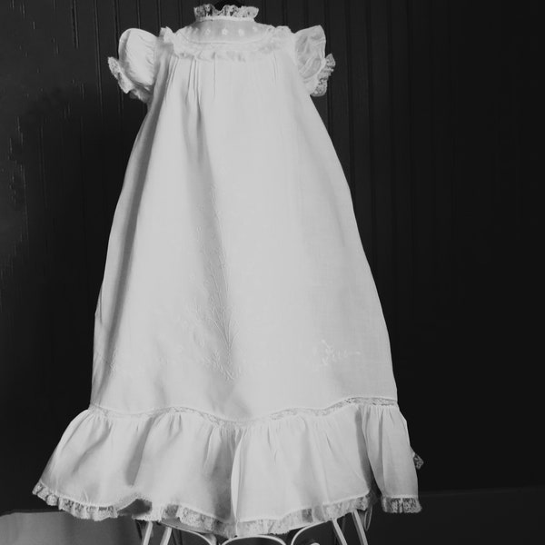 Baptism Gown for Baby Girl Etsy