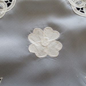 Enchanting Vintage White Square Sheer Ribbon/battenburg Lace and ...