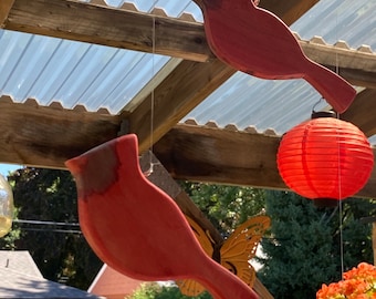 Kardinal; Holz rot kardinal; Vogelverzierung; Verlust eines geliebten Geschenks; Holz Vogel