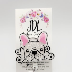 Frenchie Badge Reel - French Bulldog Badge Reel - Vet Badge Reel - Cute Badge Reel - Dog Badge Reel -Veterinarian Badge - Cute Badge Reel