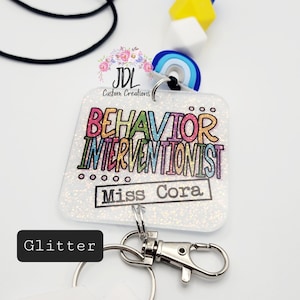 Behavior Interventionist Lanyard - Teacher Behavior Lanyard - Trendy Lanyard - Lanyard - Personalized Lanyard