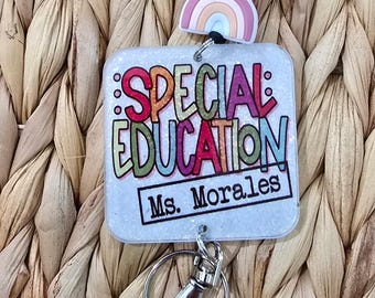 Cordón para profesor de educación especial: cuenta de silicona, regalo personalizado para educación especial
