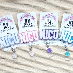 NICU Badge Reel - NICU ID Badge Reel - Neonatal Intensive Care Unit Badge Reel - Nurse - Cute Badge Reel - Fun Badge Reel - Nurse Gift
