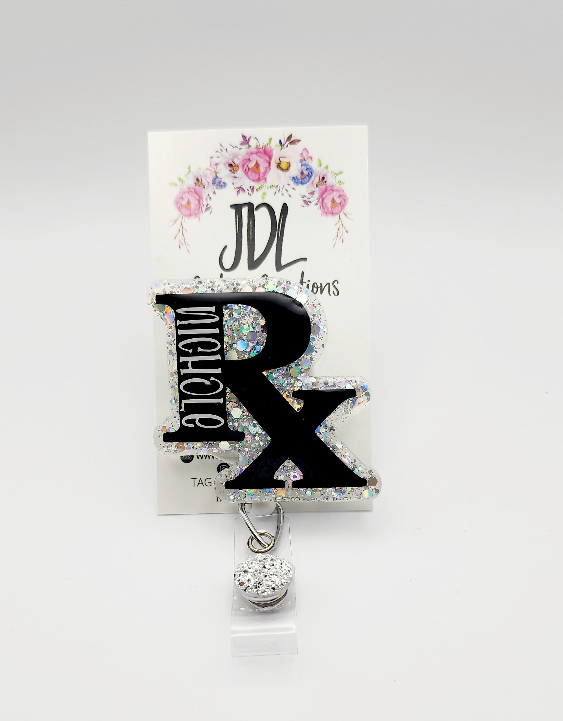 thumbnail image 2 of Pharmacst D Badge Reel Pharmacy Techncan Personalzed - Etsy 2 of 10