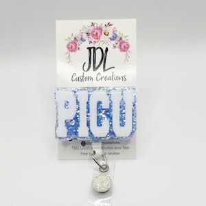 PICU Badge Reel - PICU cute Badge Reel - Pediatric Intensive Care Unit Badge Reels - Cute Badge Reel - Fun Badge Reel