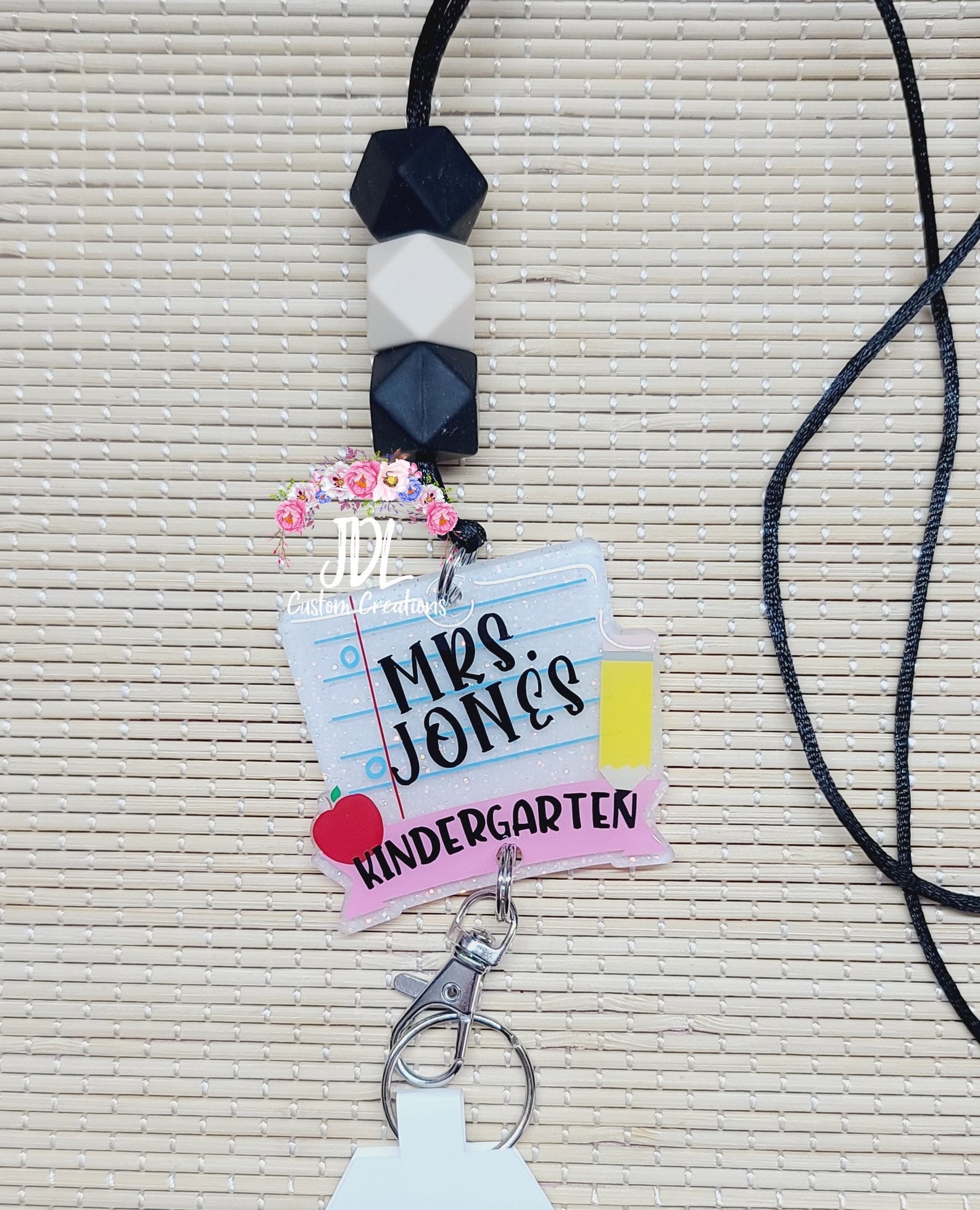 Teacher Lanyard Notebook Paper with Grade or Subject Lanyard Etsy Italia