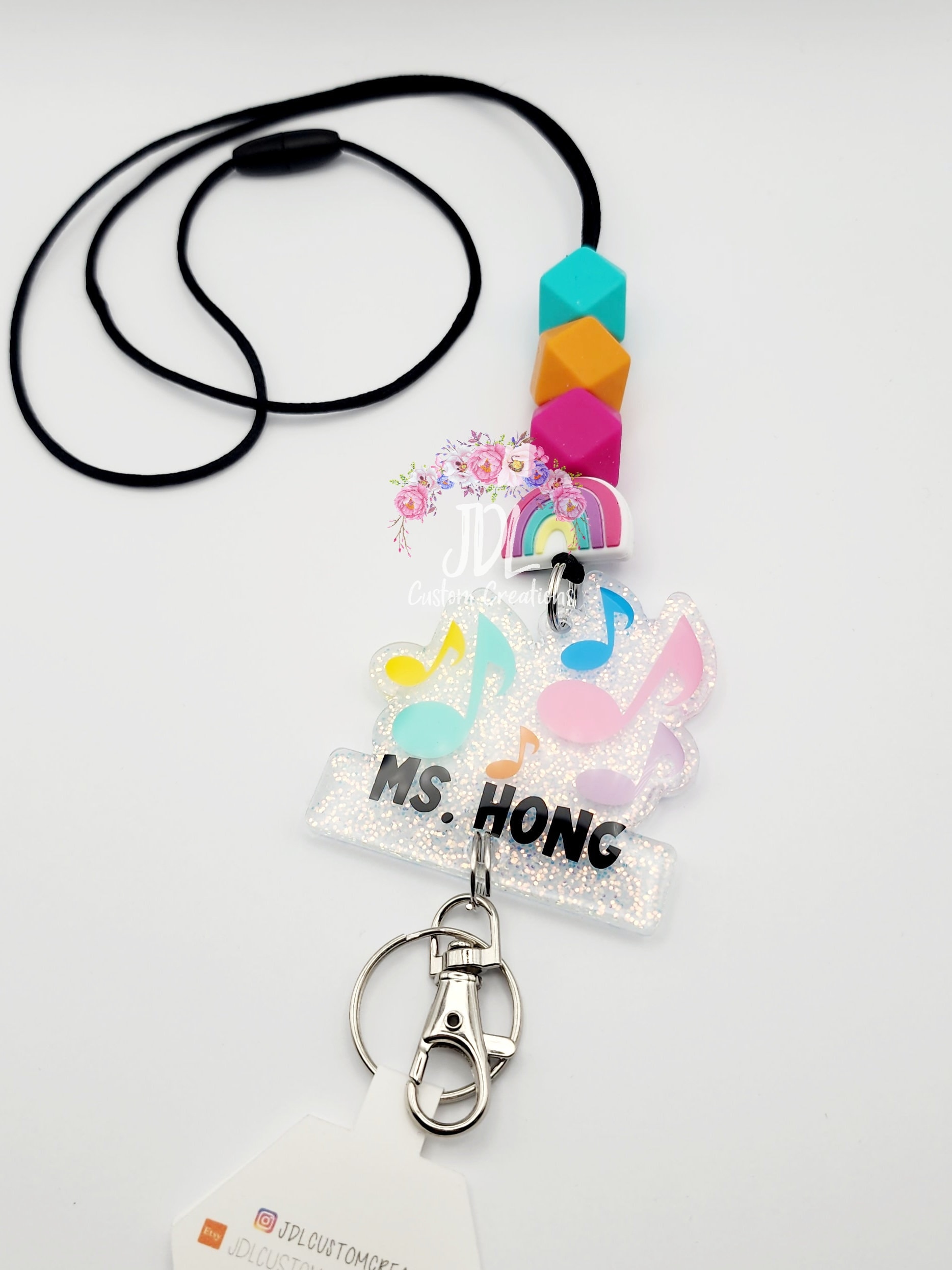Music Note Lanyard Etsy