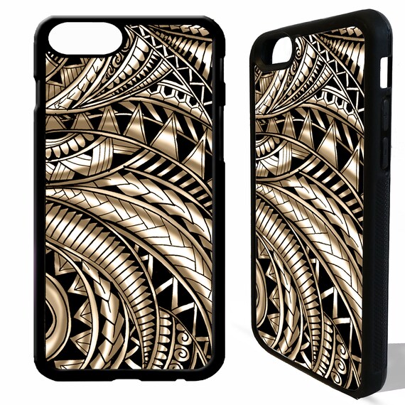 Maori Samoan Polynesian Aztec Mayan Tribal Print Pattern Tattoo Graphic Art Phone Case Cover For Iphone 4 5 5s 6 6s 7 8 8 Plus X