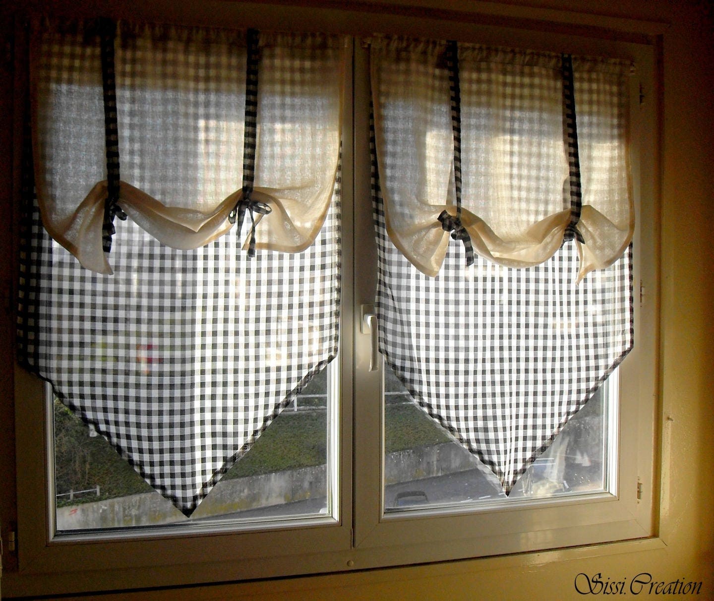 rideaux cuisine vichy