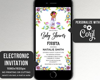 fiesta baby shower evite