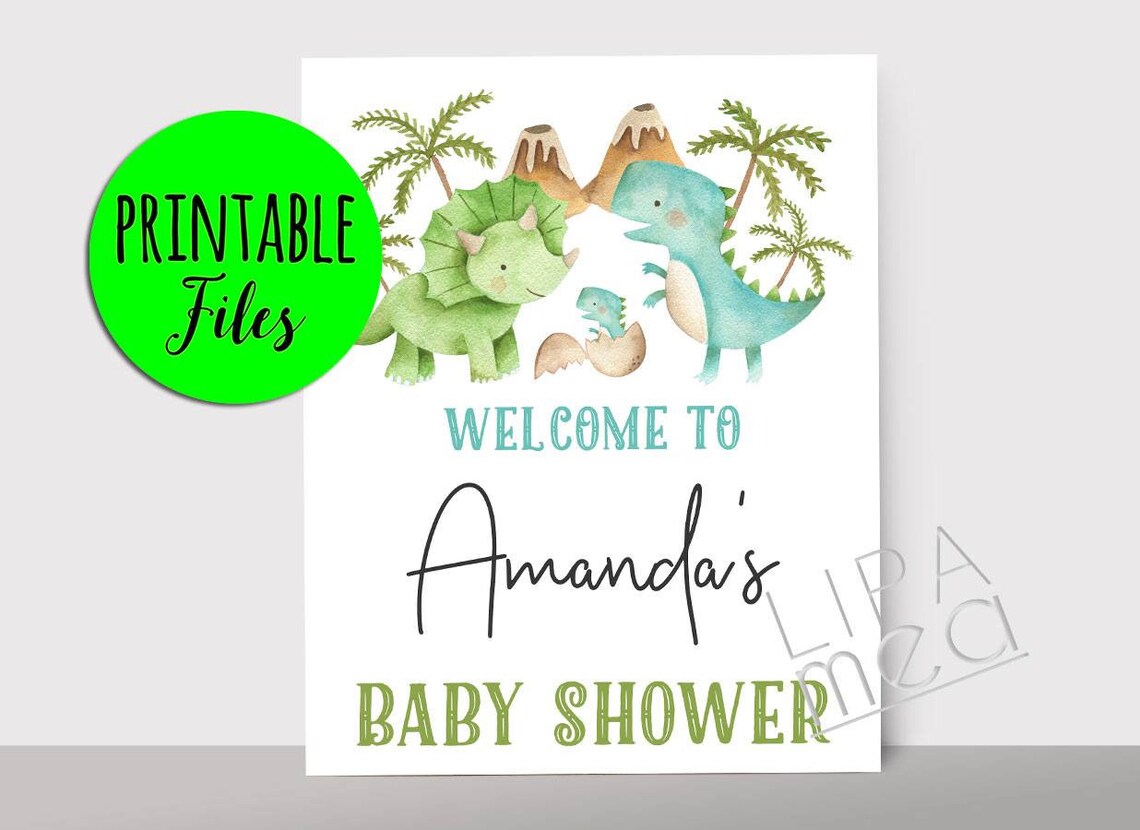 Books for Baby Dinosaur Baby Shower Game Printable Bring a | Etsy