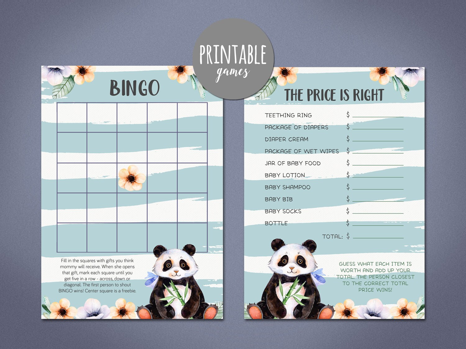 Boy Baby Shower Games Package Printable Baby Shower games | Etsy
