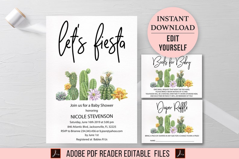 Cactus Thank You Tags Printable Favor Tags Succulent Wedding | Etsy