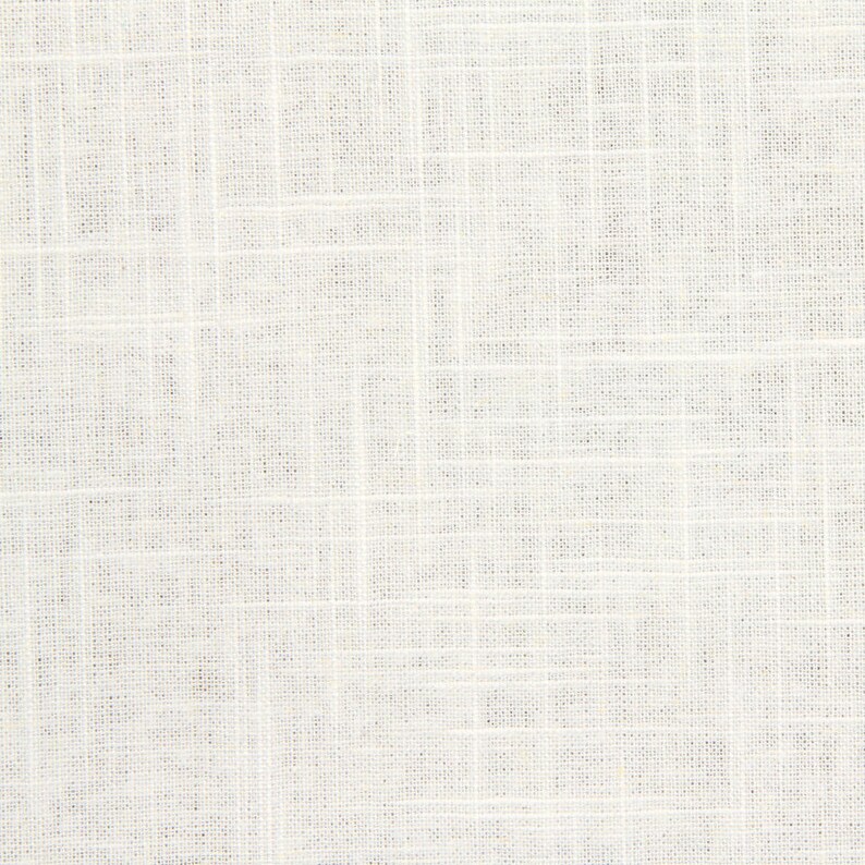White Linen Upholstery Fabric Solid Color Fabric For Etsy