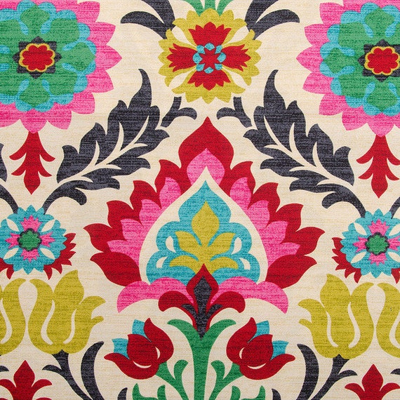 Waverly Santa Maria Desert Flower Fabric Floral Drapery Etsy