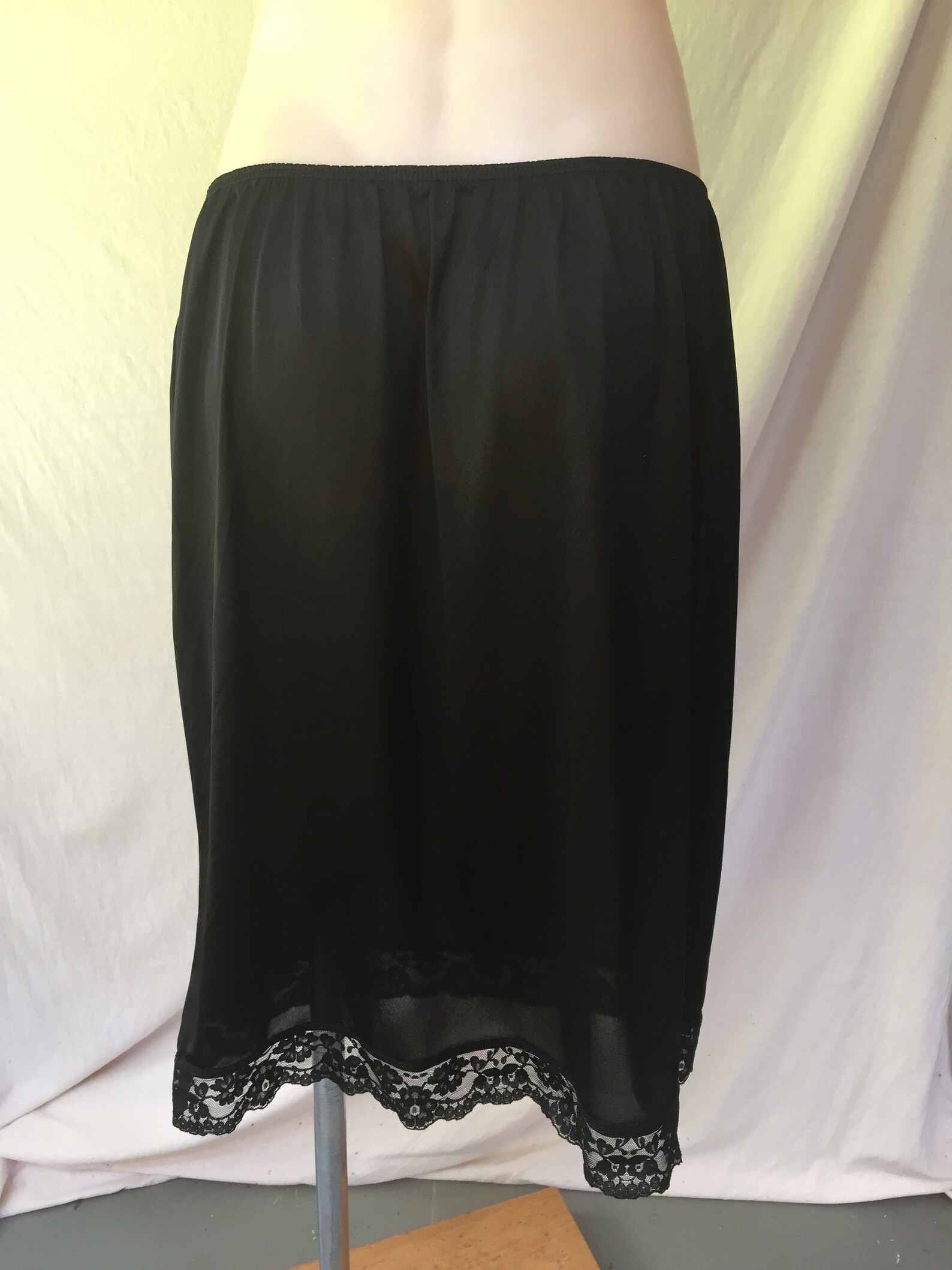 Vintage Black Half Slip Vintage Black Lace Slip Retro Black Etsy